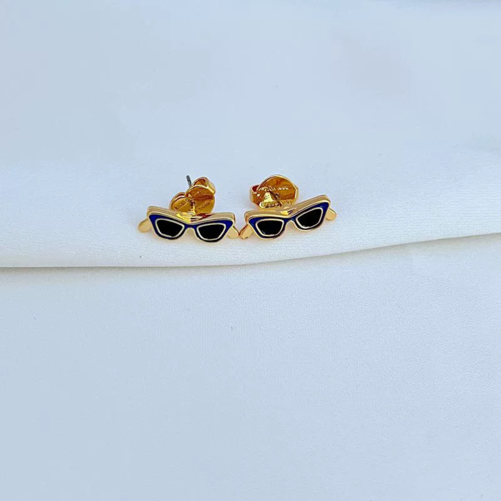 Kendra Scott Edgy Enamel Inlay Sunglasses Earrings Metal